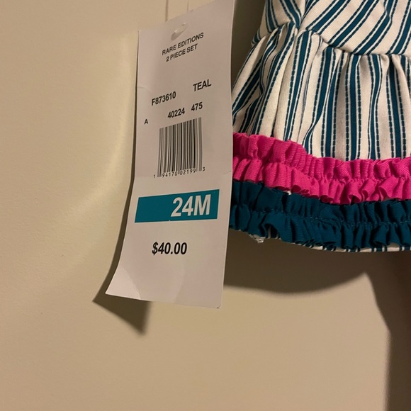 Girls Rare Editions Girls NWT Unicorn 24M 2 piece leggings and top - Picture 4 of 4